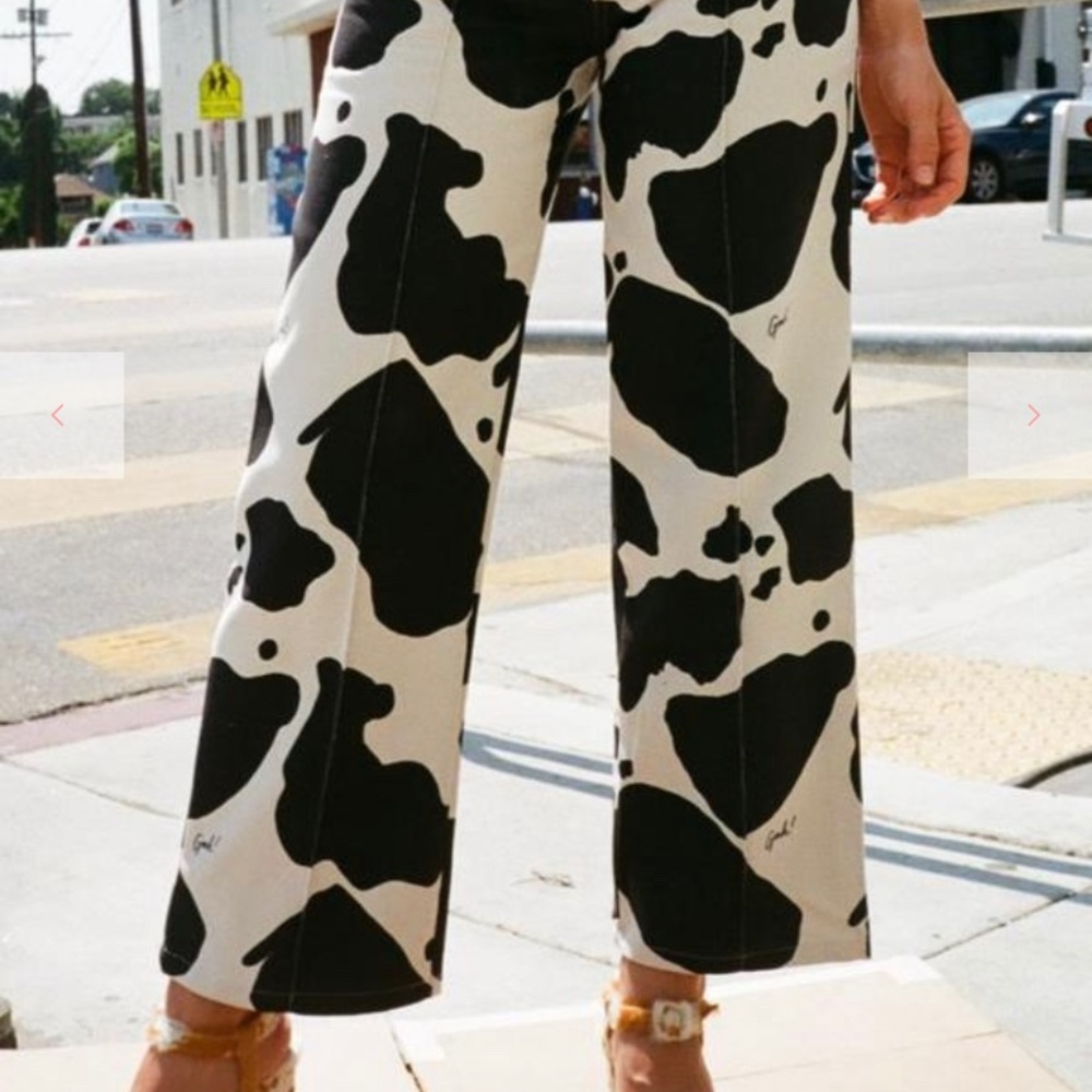 TRENDY COWPRINT LISA SAYS GAH PANTS